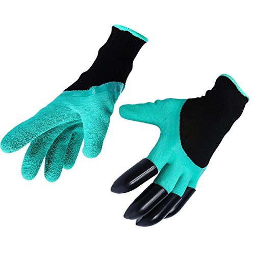 2 Paar Gartenhandschuhe BestTrendy Garten Handschuhe mit Graben und Pflanzen Baumschulen, gute Garten helfer Helfer für Gartenbau - 3