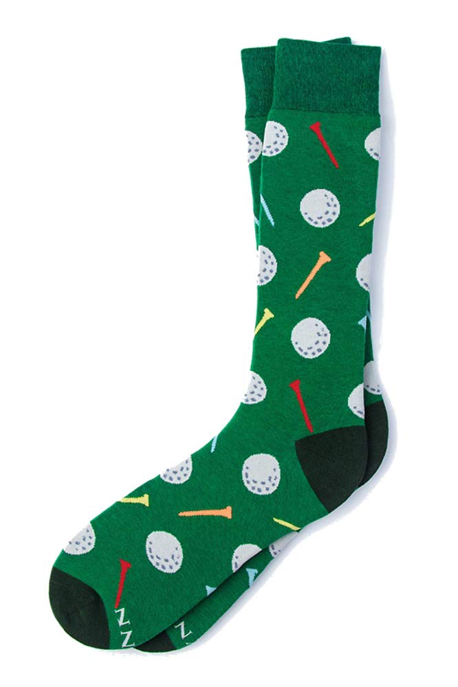 Alynn Herren Golfbälle & Tees Birdie Golf Golfer Sport Novelty Dress Crew Socken