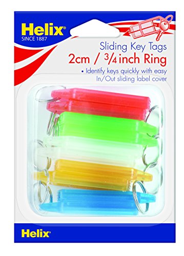 Helix Schlüsselanhänger mit Medium Label (12 mm Ring)