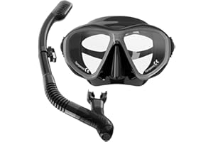 Findway Zestaw do snorkelingu dla dorosłych, zestaw do nurkowania z okularami do nurkowania i fajką, ochrona przed przeciekaniem, parowaniem i promieniowaniem UV, maska do nurkowania z hartowanego