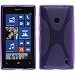 Produktbild PhoneNatic Case für Nokia Lumia 525 Hülle Silikon lila X-Style + 2 Schutzfolien