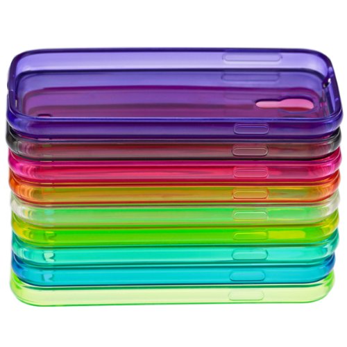 Silikon Soft Samsung Galaxy S4 i9500 Blickdicht / Transparent TPU Hülle Cover Skin Case Schale Bumper Tasche Etui Schutz (Blickdicht Schwarz) - 7