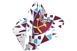 FOCO Officially Licensed West Ham United Football Club 100 Micron No 2 Shape Dart Flights, Available in Multiple Designs and Pack Sizes