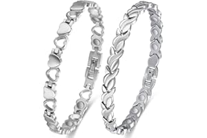 Cigmag Magnetic Bracelets for Women Lymphatic Drainage Bracelet Ultra Strength Magnet with Adjustable Tool and Present Box (2PCS)