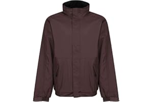 Regatta Dover Waterproof Concealed Hooded Fleece Lined Bomber Jacket Jackets Waterproof Insulated Unisex adulto (Pack de 1)