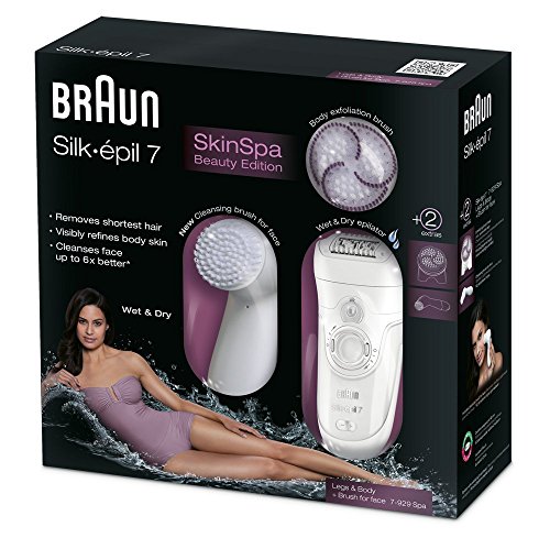 Braun Silk-épil 7 Skin Spa Epilierer 7-929, mit Gesichtsreinigungsbürste - 2