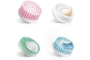 Braun 80-MV - Set de 4 Recambios de Cepillo Facial de Limpieza para Depiladora Facial