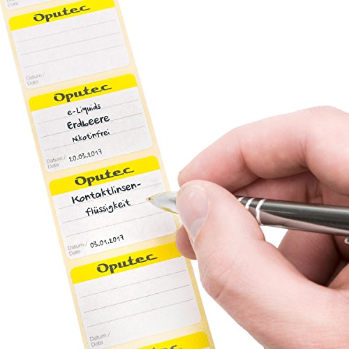 10 x 100 ml Oputec Dosierflaschen mit Tröpfler für die Dosierung und Aufbewahrung von Flüssigkeiten | Liquidflasche für E-Liquids (für E-Zigaretten), Öle, Augentropfen und mehr | Made in Germany | inkl. 10 Beschriftungsetiketten | Leere HD/LDPE Kunststoffflaschen natur, Tropfflaschen mit schwarzer Kappe - 4