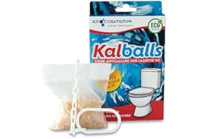 FIMI KALBALLS TRATTAMENTO ANTICALCARE x CASSETTE WC INCASSO-ESTERNE. RIDUCE LA DUREZZA DELL'ACQUA ED EVITANDO LA FORMAZIONE DI INCROSTAZIONI E MACCHIE NELLE PARETI DEL WC