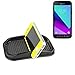 Produktbild Selbsthaftende Gummi Halterung für das Armaturenbrett / Schreibtisch für Samsung Galaxy Xcover 4, schwarz. Armaturenbretthalterung, Handyhalterung Smartphonehalterung, Anti Rutsch Matte