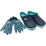 Trachten-Dirndl-More Dames klompen & pantoletten met tuinhandschoenen verschillende ontwerpen bloemen, uni, stippen