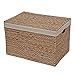 Produktbild Aufbewahrungsbox aus Korbgeflecht, gefüttert, Truhe, Wasserhyazinthe, natur, Small - L 41 x W 26 x H 25 cm