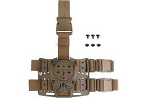 SHANYINGQUAN Taktisches Pistolenholster Schnellbefestigungssystem, 360 Grad Winkel Drop Leg Plattform Holster Adapter