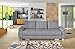 Produktbild Furnistad - Sofa VICTOR Mit Schlaffunktion Und Bettkasten - 3-Sitzer Schlafsofa (Hellgrau)