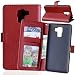 Produktbild Nancen Compatible with Handyhülle Huawei Honor 7 (5,2 Zoll) Lederhülle Style Acht Farbe Weich PU Flip Case Ledertasche/Schutz Etui, Karten Slot Foto Wallet Hülle