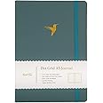 Yop & Tom A5 Dot Grid Journal - Hummingbird - With Extra Thick (160GSM) Paper (Deep Ocean)