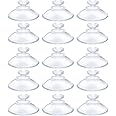 ALLY-MAGIC 15PCS Suction Cups, 25MM Plastic Sucker Pads Without Hooks for Outdoor, Kitchen, Bathroom, Window, Mirror, Home Decoration and Organization Y5CKXP