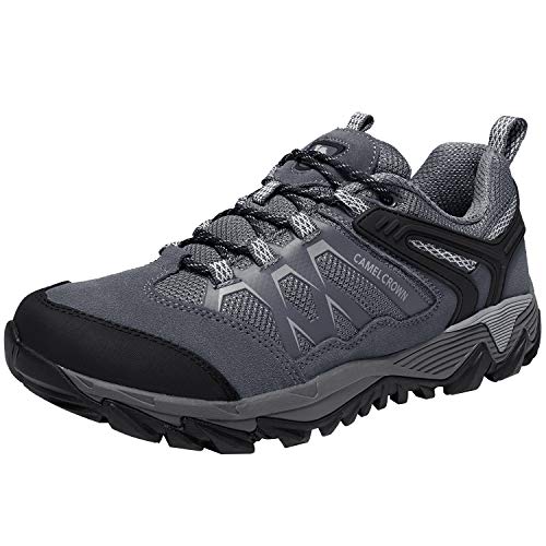 Walking Shoes Men Lightweight Hiking Shoes Low Top Work Safety Shoes Slip  On Trainers for Climbing Trekking Tennis
