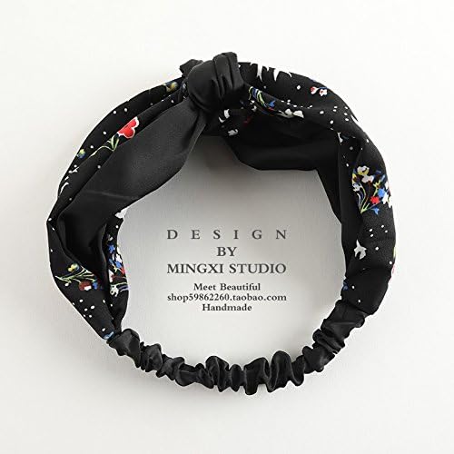 MultiKing Headband Headgear Hairband Retro Girls Elastic Korean Knot Wash Headbands Simple Headband Turban Sweet, D