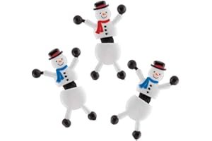 Baker Ross bonhommes de neige grimpeurs (paquet de 6) - Mini jouets, coloris assortis