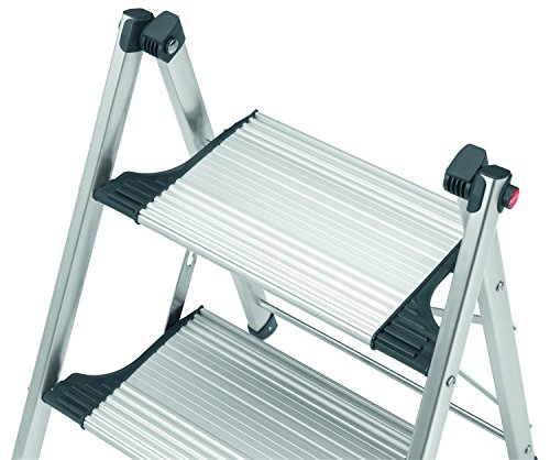 Hailo Living Step Comfort Slim der Einzigartige Klapptritt mit Extra GroãŸEn Stufen, 1 Stück, 4322-001 - 3