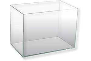 Amtra Nanoscaping - Tank Aquarium de 30L - Bac à Poisson en Verre Extra Clair 35 x 28 x 30 cm - Nano Aquarium pour Poissons Rouges ou pour Tortues d'Eau avec Tapis Amortisseur Inclus