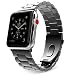 Produktbild Moko Armband für Apple Watch 42mm Series 3 / 2 / 1 , [Drei Perle] Edelstahl Wrist Band Uhrband Uhrenarmband Erstatzband für Apple Watch 42mm 2017, Space Grau