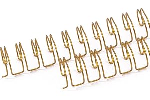 ‎CRAFTELIER Craftelier - Set aus 2 Doppelringbindern für Alben, Notizbücher, Kalender oder Kalendarien | Ideal für Scrapbooking- und Bastelprojekte | Ø 1,58 cm (5/8") - Farbe Gold