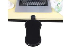 YANGHX Rotating Armrest Desk Extender Black Desk Attachable Adjustable Computer Table Arm Support Mouse Pads Arm Wrist Rests