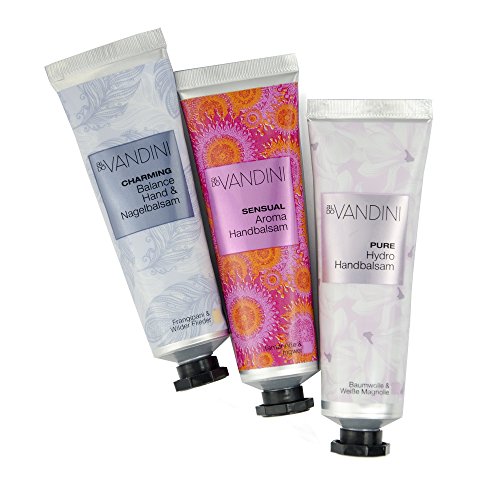 aldo VANDINI Set Handpflege to go Edition II – Geschenkset mit 3 Handcreme 30 ml, 1er Pack (1 x 90 ml) - 2