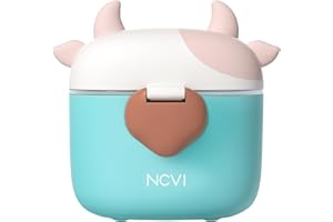 NCVI Baby Formula Dispenser with Scoop and Leveller Portable Storage Formula Containers for Travel, Non-Spill Smart Baby Milk Powder Formula Dispenser for Fruits, Snacks and Nuts (Green)