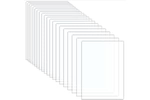 NICAVKIT 20 szt. przezroczystych płyt ze szkła akrylowego, o grubości 1 mm, przezroczysta płyta akrylowa do ramek na zdjęcia, wystawy projektowej, malowania, kaligrafii, ekspozycji na stół (10 x 15 cm)