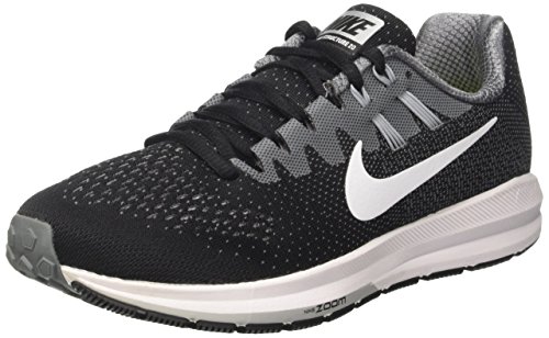 Nike Wmns Air Zoom Structure 20, Zapatillas de Trail Running para Mujer, (Black/White/Cool Wolf Grey), 37.5 EU