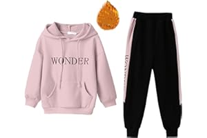 Amur Leopard Tuta Sportiva Ragazza Set 2 Pezzi Felpa con Cappuccio e Pantalone Tuta Abbigliamento Sportivo per Primavera Autonno Inverno