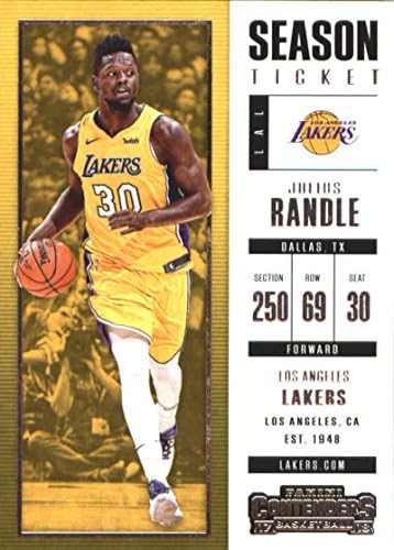 2017-18 Panini Contenders Season Ticket #42 Julius Randle Los Angeles Lakers Basketball Card