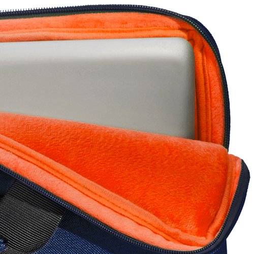 PEDEA Notebooktasche Fashion f  r 17 3 Zoll  43 9cm  mit Zubeh  rfach und Schultergurt  Blau