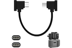 FASCETTA Cavo di tipo C per Dji Mini 2/Pocket 2/Royal Air 2 Telecomando Dronemobile Telefono/Ipad Accessori da Tipo C a Tipo C Drone Trasmissione Dati a 90 Gradi Sostituzione Cavo Multiuso