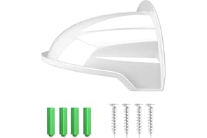 E-HORDE 1 Pack Universal Protector para Cámara de Seguridad, Escudo Protector ABS Resistente a la Intemperie para Cámaras IP, Cubierta de Lluvia y Parasol para Cámara Bala y Domo (Blanco)