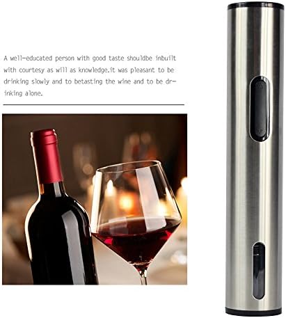 Electric Wine Opener, Betuy Deluxe Aluminum Alloy Cordless Electric Corkscrew Battery Wine Bottle Opener, with Free Foil Cutter