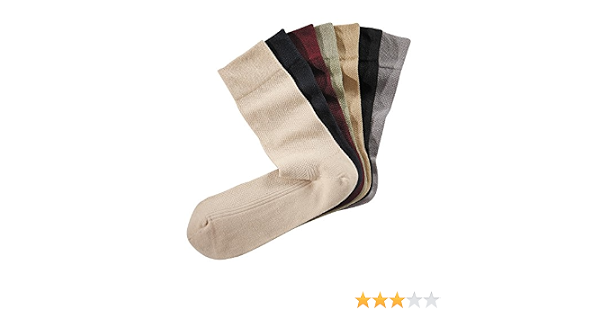 Sédao Chaussettes homme grande largeur bord non comprimant - Lot de 7  paires : Amazon.fr: Vêtements