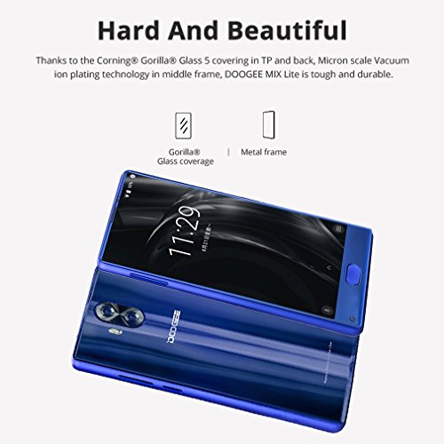DOOGEE MIX Lite Android 7.0 Smartphone 4G - Schermo 5.2 Pollici Bezel-less 2GB RAM+16GB ROM - 3080mAh Camera 13MP + 8.0MP