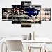Produktbild xvhsx Leinwanddrucke 5 Panel Malerei Druck Malerei Leinwand Kunst New England Patriots Modulare Bild Große Wand Bild Für Wohnzimmer Sport Logo