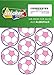 Produktbild 28 Aufkleber, Fußball, Sticker, 50 mm, rosa/lila, aus PVC, Folie, bedruckt, selbstklebend, EM, WM, Bundesliga