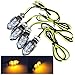 Produktbild 4x 5 SMD LED Mini Motorrad Blinker Blinker Bernsteingelb Blinker mit E-Prüfzeichen