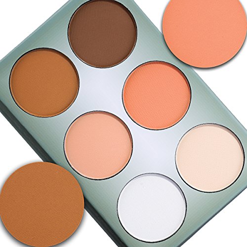 DE’LANCI Makeup Contour Kit Highlight und Bronzing Powder-Palette mit Spiegel - 4
