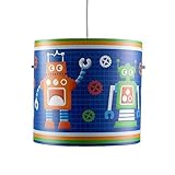 Cool Children's Colourful Robot Future Space Cylinder Ceiling Pendant Light Shade