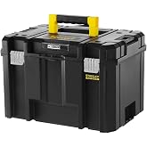STANLEY FATMAX PRO-STACK VI Deep Tool Box, Removable Tray, Metal Clasps, Wide Handle, Stackable and Safe, Dimensions 44 x 30