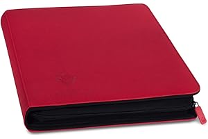 Card Guardian - Premium Classeur avec Fermeture éclaire – Album Classeur pour Cartes à Collectionner, Jeux de Cartes, Trading Card – 12 Poches – 480 Poches pour TCG (Rouge)