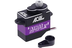 AGFRC Mini-Z-Car Micro Servo sterzo - 11g programmabile 0.065sec ad Alta velocità Full Metal Gear Mini Digital Coreless Servo, Angolo di Controllo 180° (A11CLS V3)