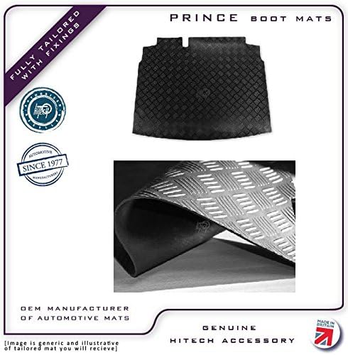 Genuine Hitech OEM Chequered Rubber Boot Liner Dog / Golf Mat Protector
